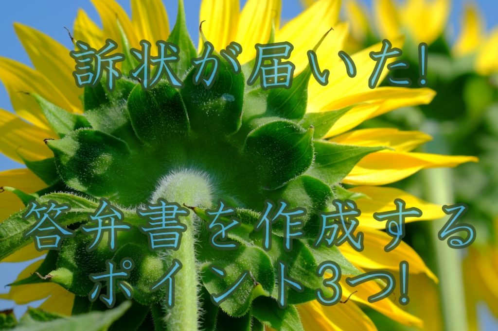 離婚裁判で訴状が届いた!答弁書を作成する時のポイント3つ!
